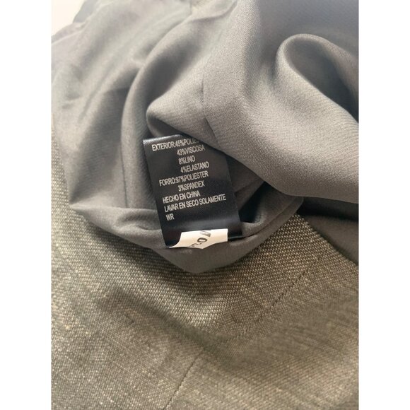 Antonio Melani Grey Peplum Sheath Dress Size 4 Polyester Viscose Blend - Picture 6 of 8